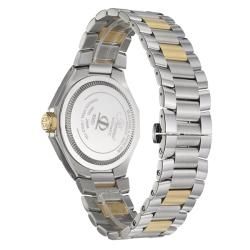 Baume & Mercier Mens Riviera Steel and Gold Automatic Date Watch