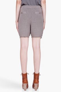 3.1 Phillip Lim Taupe Wool Slouchy Shorts for women