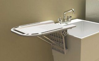 Hold It And Fold It Utility Sink Drain Board (Off White