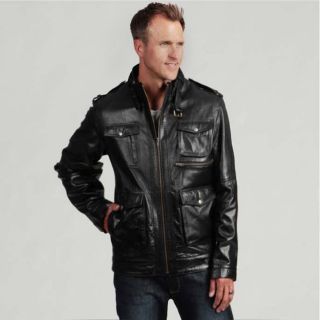 Military Leather Jacket Today $144.99 4.6 (11 reviews)