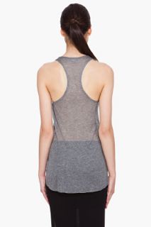 Helmut Heather Grey Voltage Tank Top for women