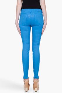 J Brand Blue Coated Jeans for women