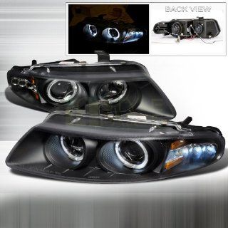 1997 2000 Dodge Avenger Halo Led Projector Headlights Black  
