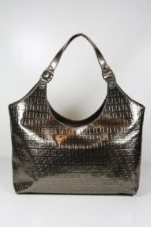 Fendi Handbags Gold Fendi Logo Patent Calf Leather 8H219