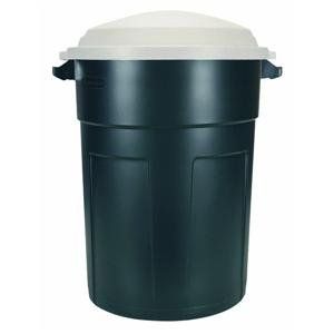 Trash Can 32 GAL ROUGHNECK REFUSE CONTAINER EVERGREEN W/COVER   