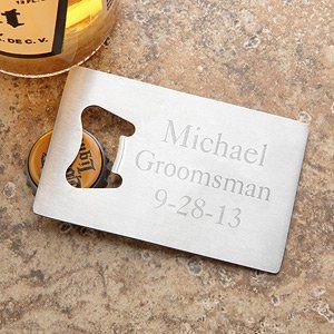 Personalized Credit Card Bottle Opener: Kitchen & Dining