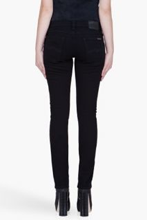 Nudie Jeans Black Tight Long John Organic Jeans for women