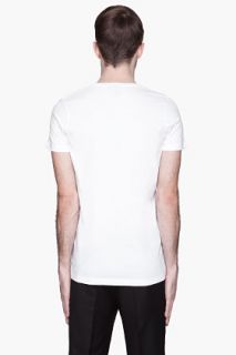 McQ Alexander McQueen White Skeleton Fly Graphic T shirt for men