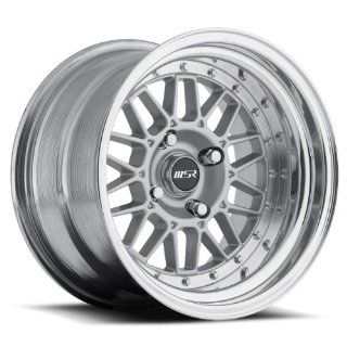 MSR 228 15x9 2 piece wheels 4x100 15mm silver Color (set of four) NEW