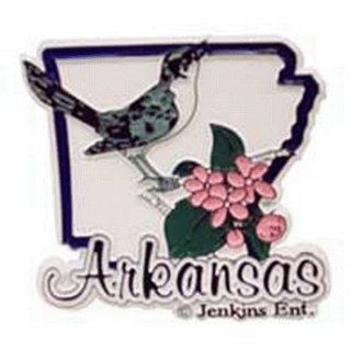 Arkansas Magnet 2D State Bird/Flower Case Pack 96 Sports