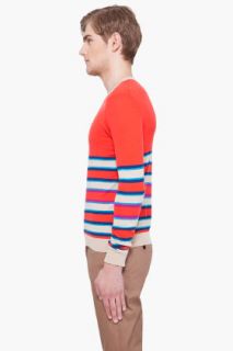 Marc By Marc Jacobs Striped Cashmere blend Fraternity Sweater for men