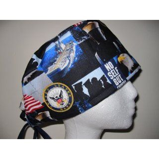 Mens Scrub Cap, Surgical Hat, US Navy 