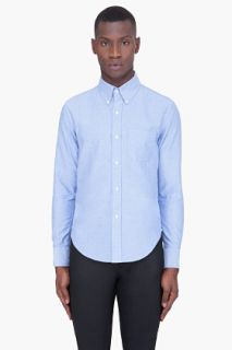 Band Of Outsiders Light Blue Dyed Oxford Shirt for men