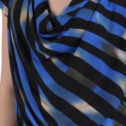 Journee Collection Womens Striped Short sleeve Flowing Top