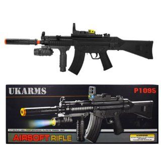 UKARMS AIRSOFT RIFLE WITH FLASHLIGHT P1095 FPS230 SPRING