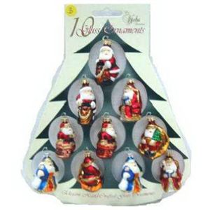 Christmas BY Krebs TS77951 Mini Figural Ornament, Pack of 30