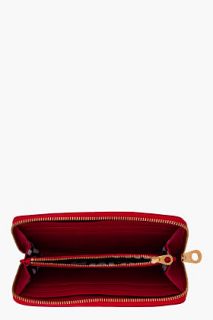 Marc By Marc Jacobs Red Leather Zip Wallet for women