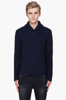 Rag & Bone Navy Wool Vail Sweater for men