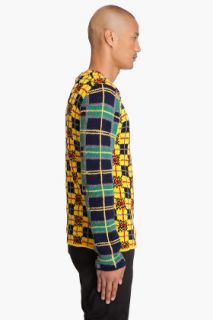 Comme Des Garçons Shirt Wool Tartan Crewneck Sweater for men