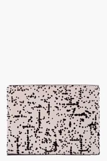 Neil Barrett Cream Speckled Suede Classic Wallet for men