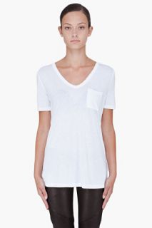 T By Alexander Wang White Classic T With Pocket for women