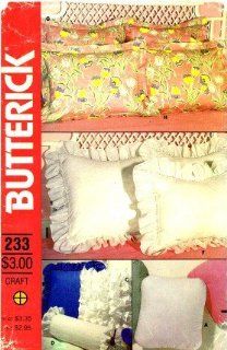 Butterick 233 Sewing Pattern Reading Pillow Neck Roll