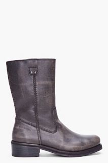 Diesel Black Calf high Melville Boots for men
