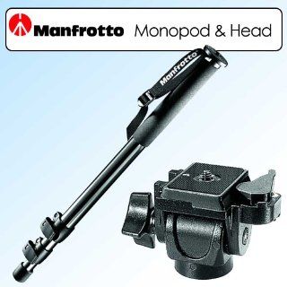 Manfrotto 681B Monopod & 234RC/3229 3D Swivel Tilt QR Head