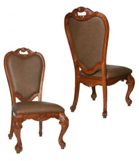 Kathy Ireland Lafayette Park Leather Side Chairs (Set of 2