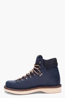 Diemme Navy Leather Roccia Vet Boots for men