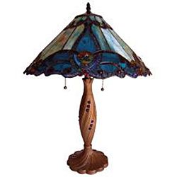 Tiffany style Victorian Design 2 light Table Lamp