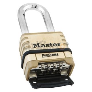 Master Lock 1175DLH Resettable Combination Lock, Brass, 2 In