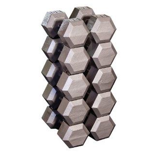 Body Solid SDS900 80 100 Pound Grey Hex Dumbbell Set