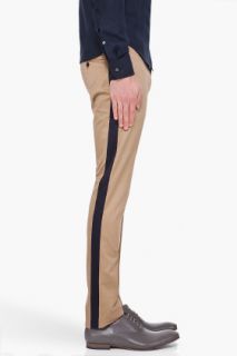 Marc By Marc Jacobs Beige Striped Twill Pants for men