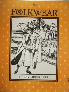 Folkwear #231 Big Sky Riding Skirt Western Cowgirl Sewing