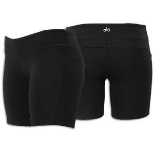 ALO Womens Workout Short,Black/Black,Small Clothing