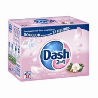 DASH 2 en 1 Tablettes Dermadouceur x 3   Achat / Vente LESSIVE DASH 2