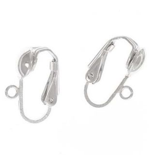 Beadaholique Sterling Silver Clip on Ball Earring Findings (Pack of 4