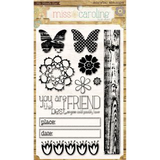 Miss Caroline Dolled Up Favorite Clear Acrylic Stamp Sheet