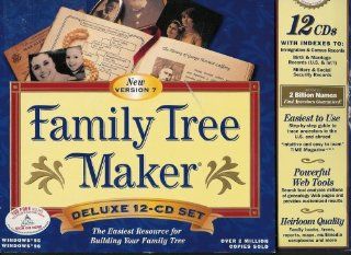 Broderbund Family Tree Maker Version 7 12 CD Set Software