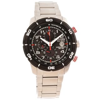 Citizen Mens Eco Drive Primo Red/ Black Chronograph Watch Today $
