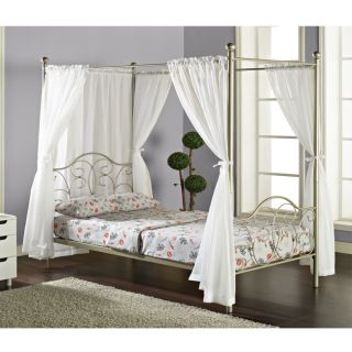 Pewter Full size Canopy Bed with Curtains Today $449.99