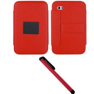GTMax Red High Quality Premium Leather Case Folio with