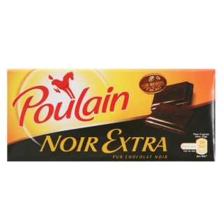 Poulain Noir Extra 200gr   Achat / Vente CHOCOLAT EN TABLETTE Poulain