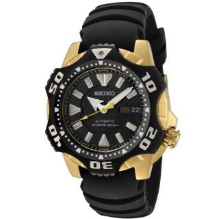 Seiko Mens SKZ286 Automatic Black Dial Black Rubber Diver Watch