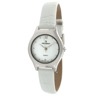 Peugeot Vintage 356WT Winter White Leather Watch MSRP $72.00 Today $