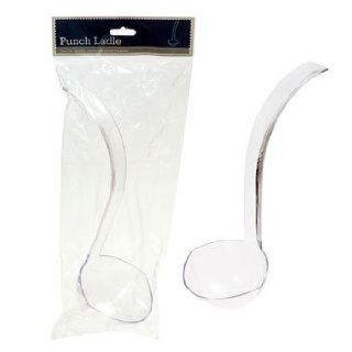 Disposable Punch Bowl Ladle (transparent plastic) Kitchen