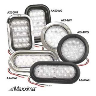Maxxima AX44WG   KIT Back Up Light, LED, Wh, Grommet, Round, 4 Dia