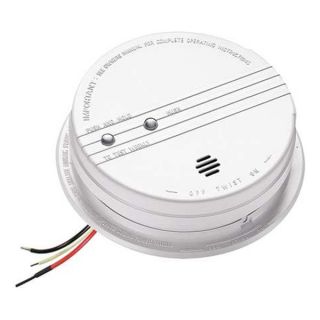 Firex P12040 Smoke Alarm, Photoelectric, 120VAC, 9V