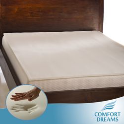 Comfort Dreams 1 inch Antimicrobial Memory Foam Mattress Topper Today